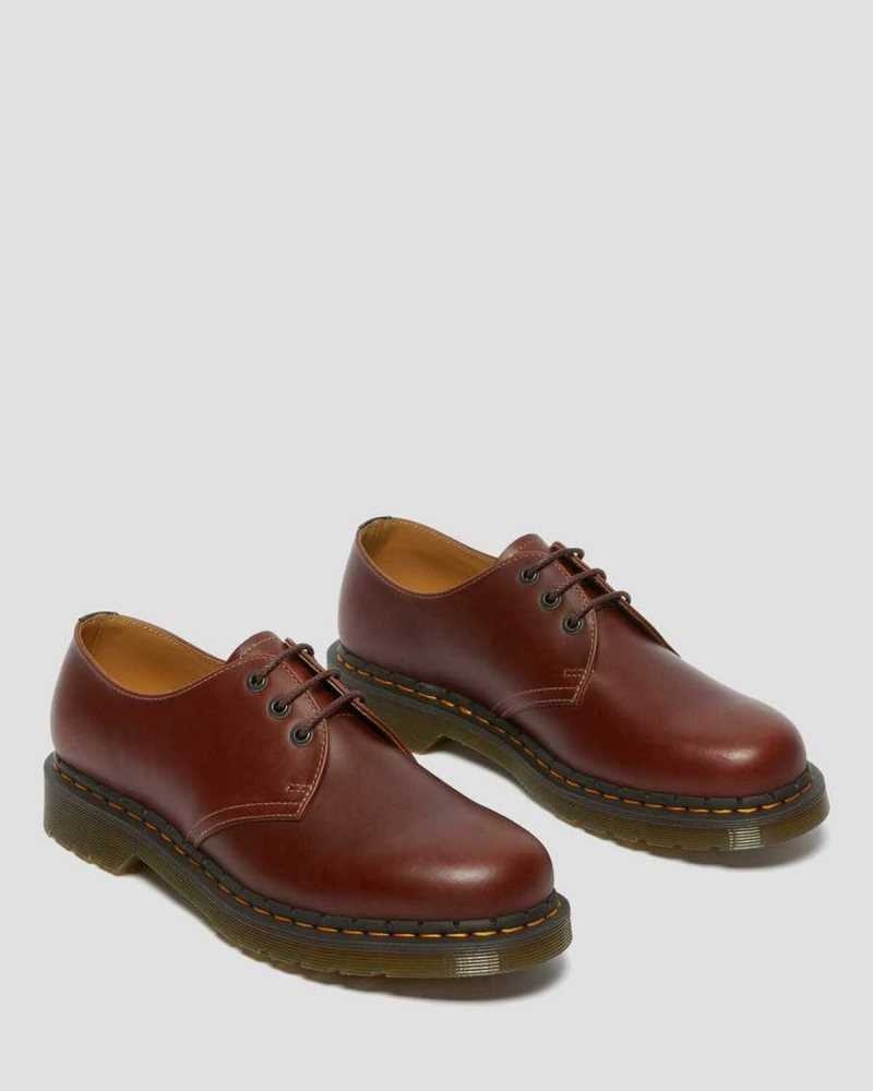 Dr Martens 1461 Abruzzo Lær Oxford Shoes Oxford Sko Herre Brune Svarte | TBROS9840