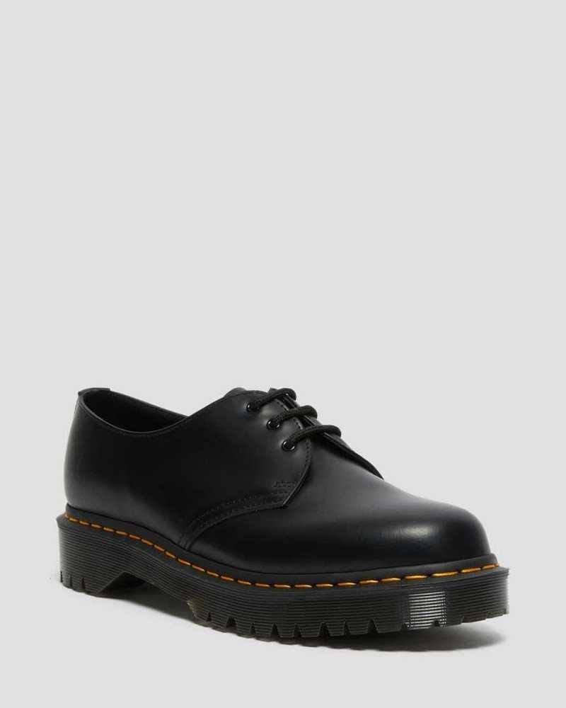 Dr Martens 1461 Bex Smooth Lær Oxford Shoes Originals Sko Dame Svarte | QGWRI7401