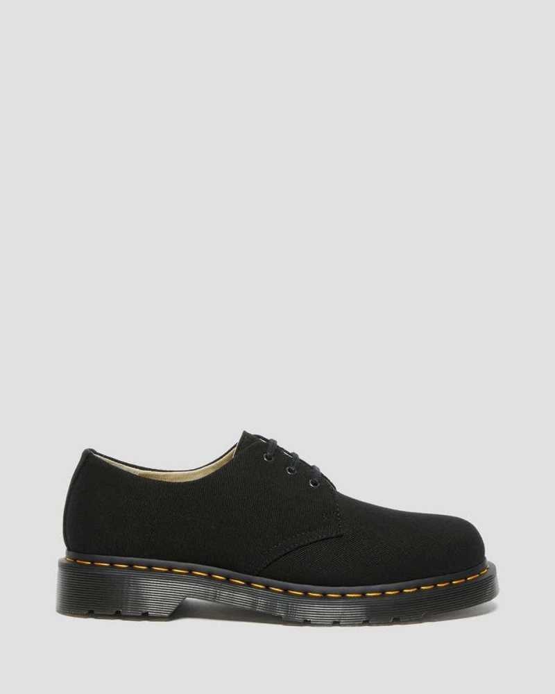 Dr Martens 1461 Canvas Oxford Shoes Fritidsstøvler Dame Svarte | WFHTL3702