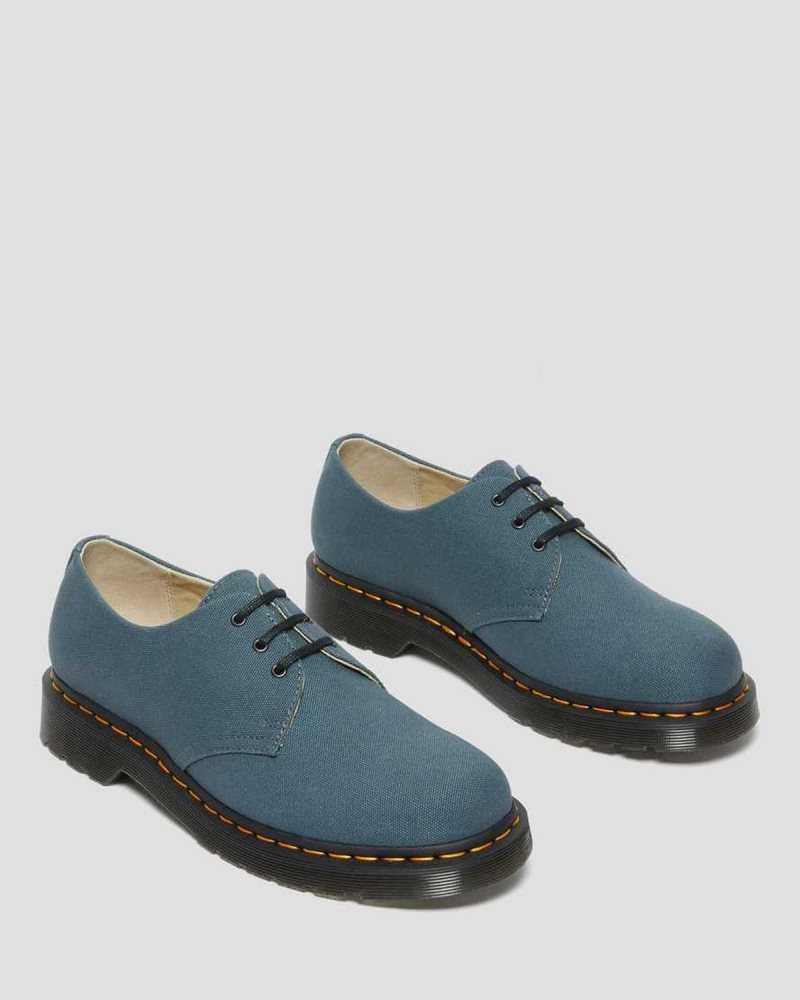 Dr Martens 1461 Canvas Oxford Shoes Fritidsstøvler Dame Grå | JXAEV6475