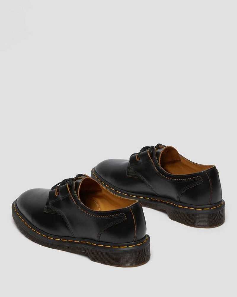 Dr Martens 1461 Ghillie Lær Oxford Shoes Oxford Sko Dame Svarte | FKOIT9172