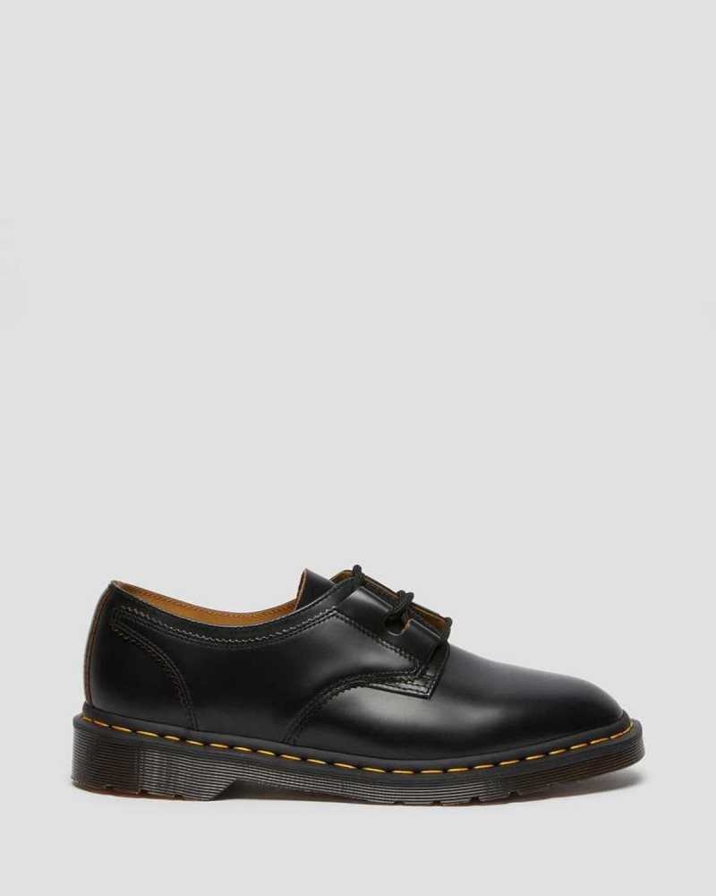 Dr Martens 1461 Ghillie Lær Oxford Shoes Oxford Sko Dame Svarte | FKOIT9172