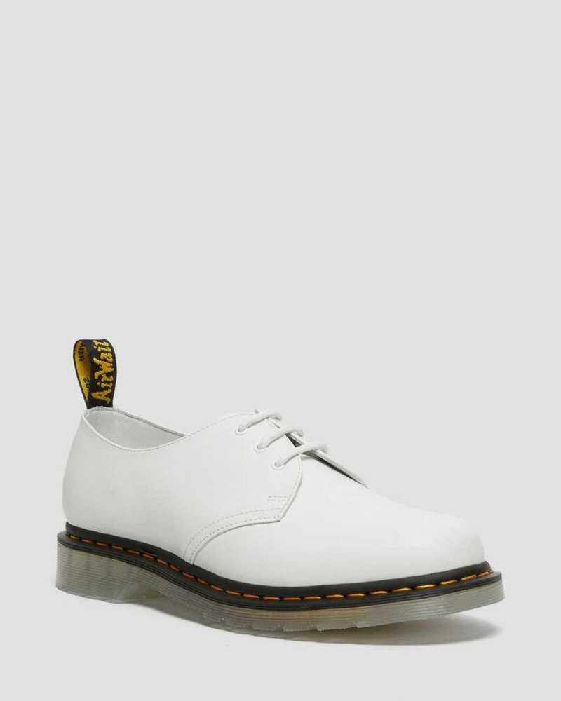 Dr Martens 1461 Iced Smooth Lær Oxford Shoes Oxford Sko Dame Hvite | SQURH0534