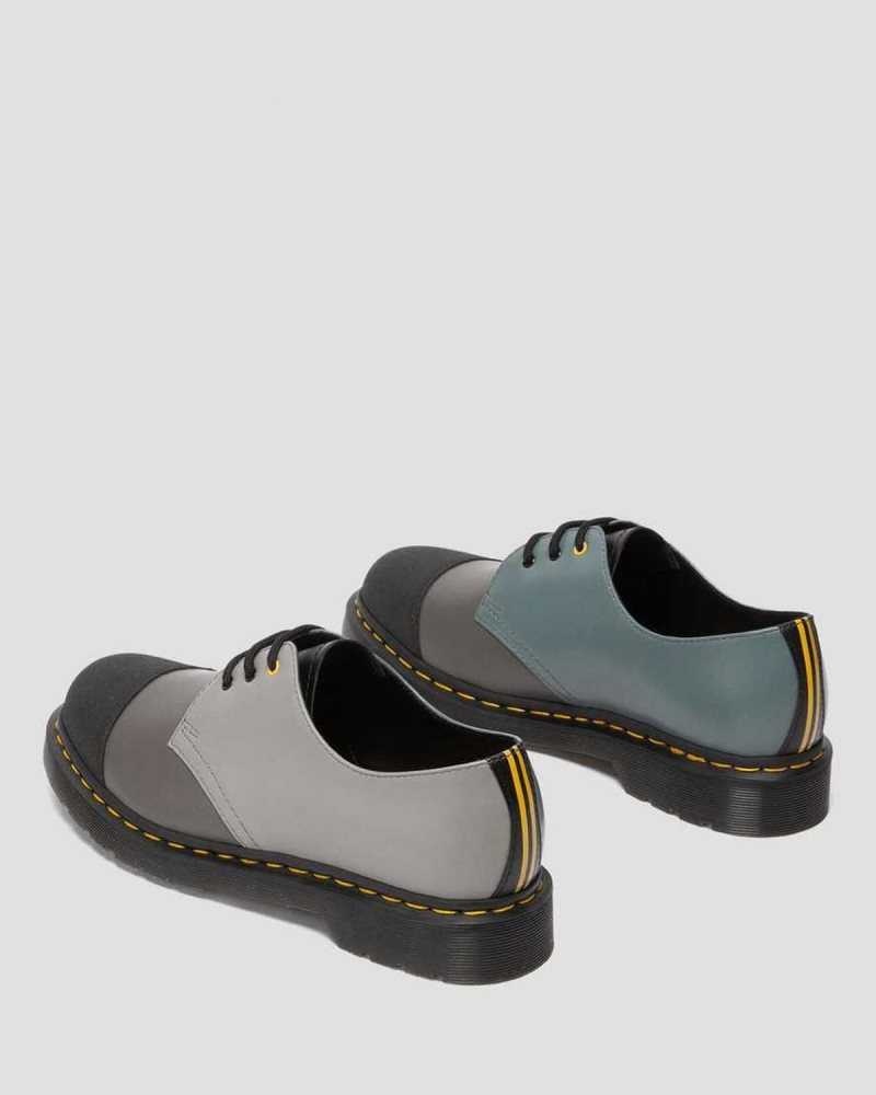 Dr Martens 1461 London Smooth Lær Oxford Shoes Originals Sko Herre Svarte Grå | ZKVFO4015