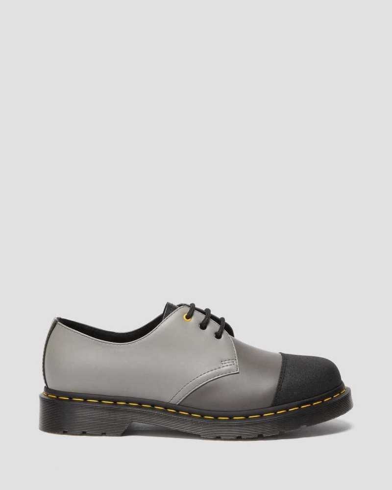 Dr Martens 1461 London Smooth Lær Oxford Shoes Originals Sko Herre Svarte Grå | ZKVFO4015