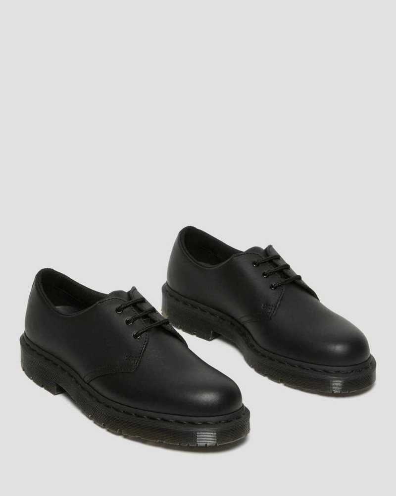 Dr Martens 1461 Mono Slip Resistant Oxford Shoes Loafers Herre Svarte | CUZFL5260