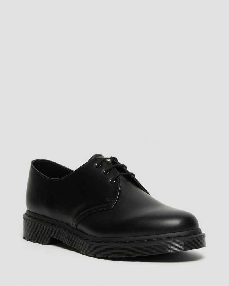 Dr Martens 1461 Mono Smooth Lær Oxford Shoes Originals Sko Dame Svarte | RILGY1376