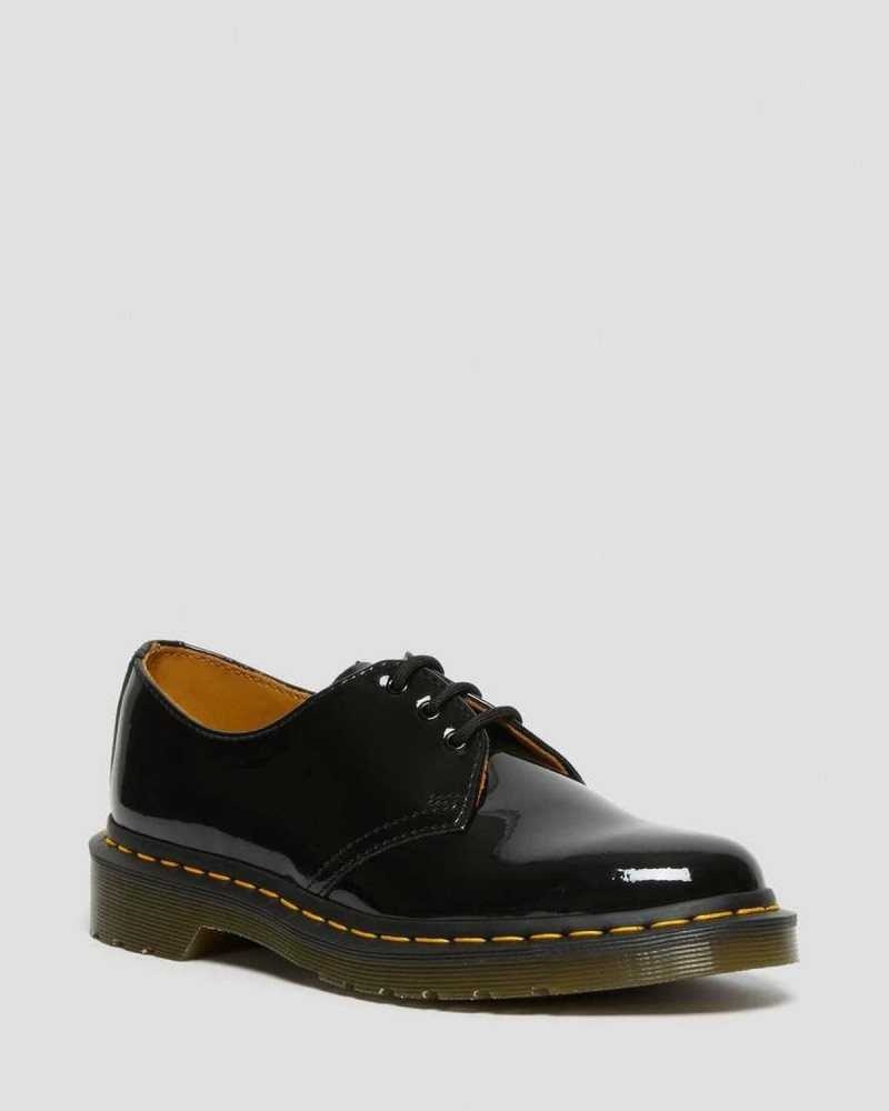 Dr Martens 1461 Patent Lær Oxford Shoes Oxford Sko Dame Svarte | FCTOG4862