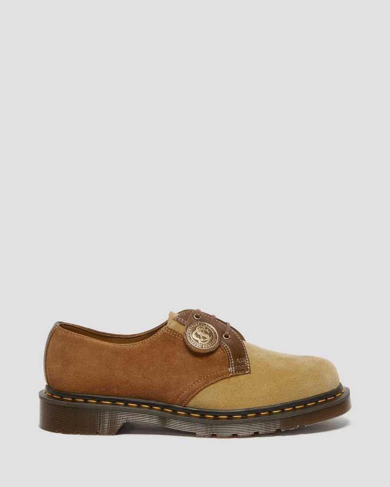 Dr Martens 1461 Semsket Skinn Oxford Lær Shoes Oxford Sko Herre Mørke Brune | GDTOB7014