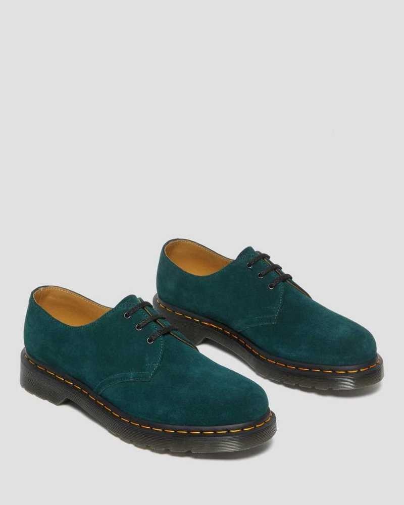 Dr Martens 1461 Semsket Skinn Oxford Shoes Originals Sko Dame Grønn | EDVFC7163