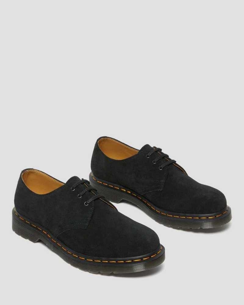 Dr Martens 1461 Semsket Skinn Oxford Shoes Originals Sko Herre Svarte | WVZHA1804