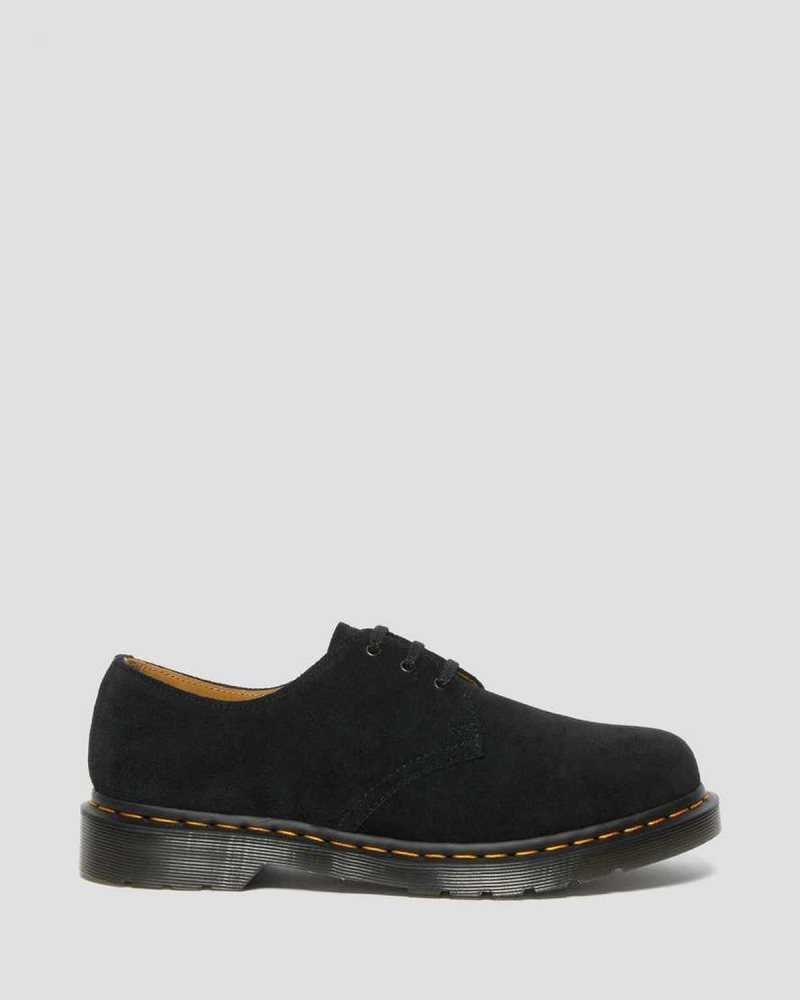 Dr Martens 1461 Semsket Skinn Oxford Shoes Oxford Sko Dame Svarte | WGNKH4952