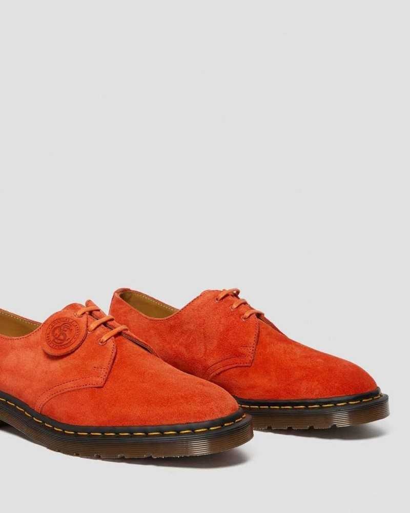 Dr Martens 1461 Semsket Skinn Oxford Shoes Oxford Sko Dame Rød | QUZGO8216