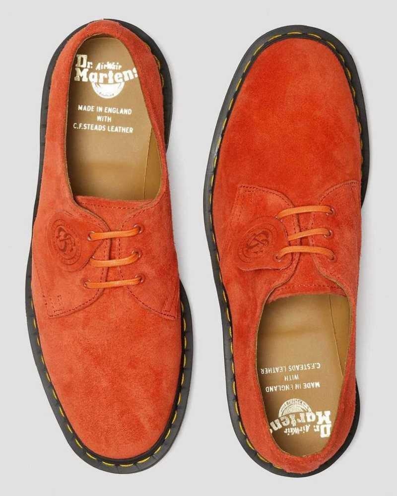 Dr Martens 1461 Semsket Skinn Oxford Shoes Oxford Sko Dame Rød | QUZGO8216