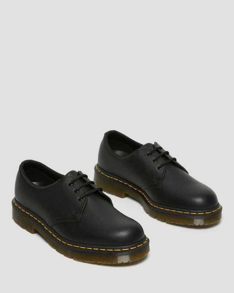 Dr Martens 1461 Slip Resistant Lær Oxford Shoes Oxford Sko Dame Svarte | GMVEI0296