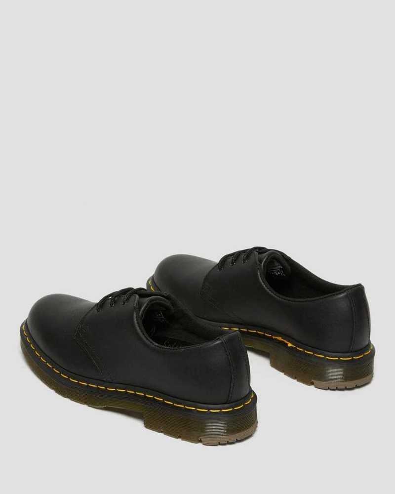 Dr Martens 1461 Slip Resistant Lær Oxford Shoes Oxford Sko Dame Svarte | GMVEI0296