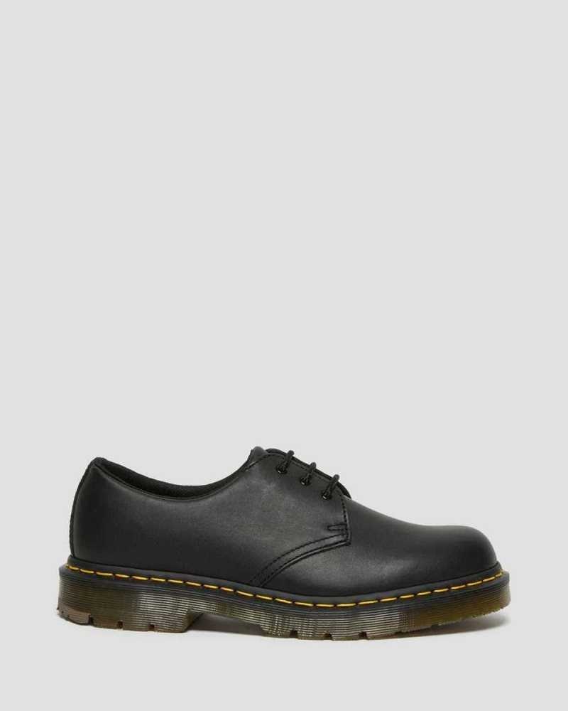 Dr Martens 1461 Slip Resistant Lær Oxford Shoes Oxford Sko Dame Svarte | GMVEI0296