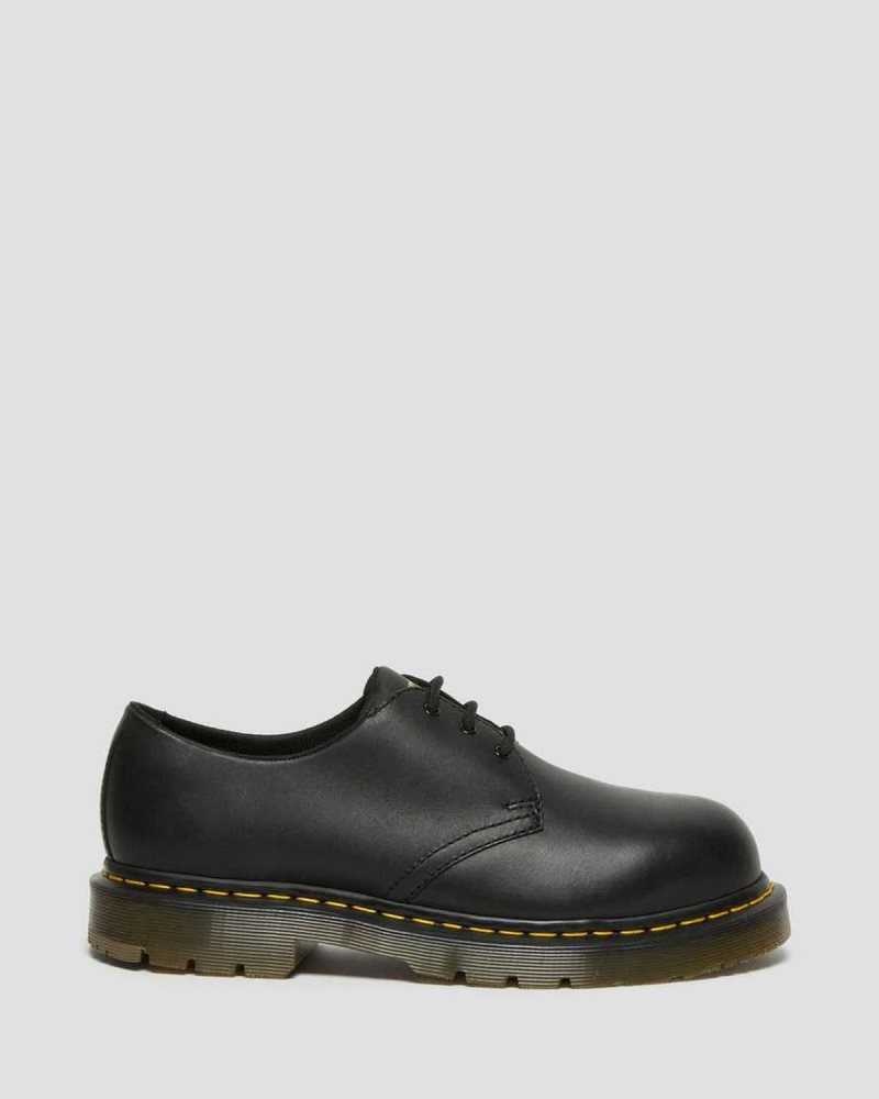 Dr Martens 1461 Slip Resistant Steel Tå Shoes Originals Sko Herre Svarte | EOCKQ5709