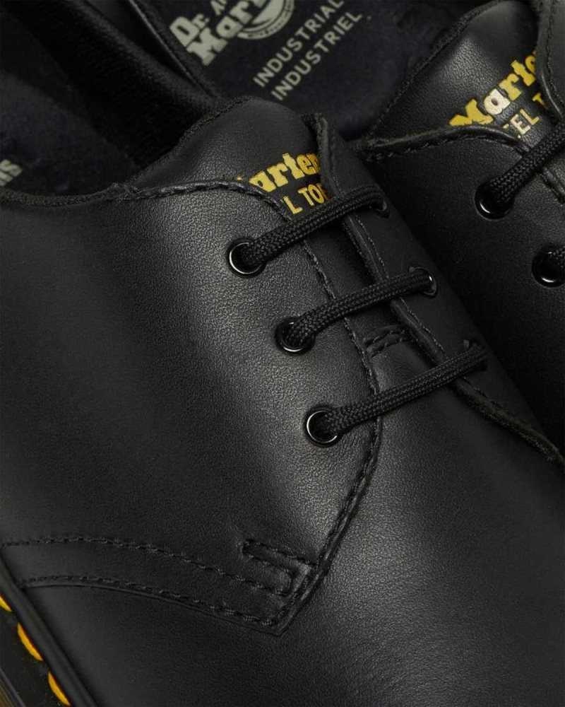 Dr Martens 1461 Slip Resistant Steel Tå Shoes Originals Sko Herre Svarte | EOCKQ5709