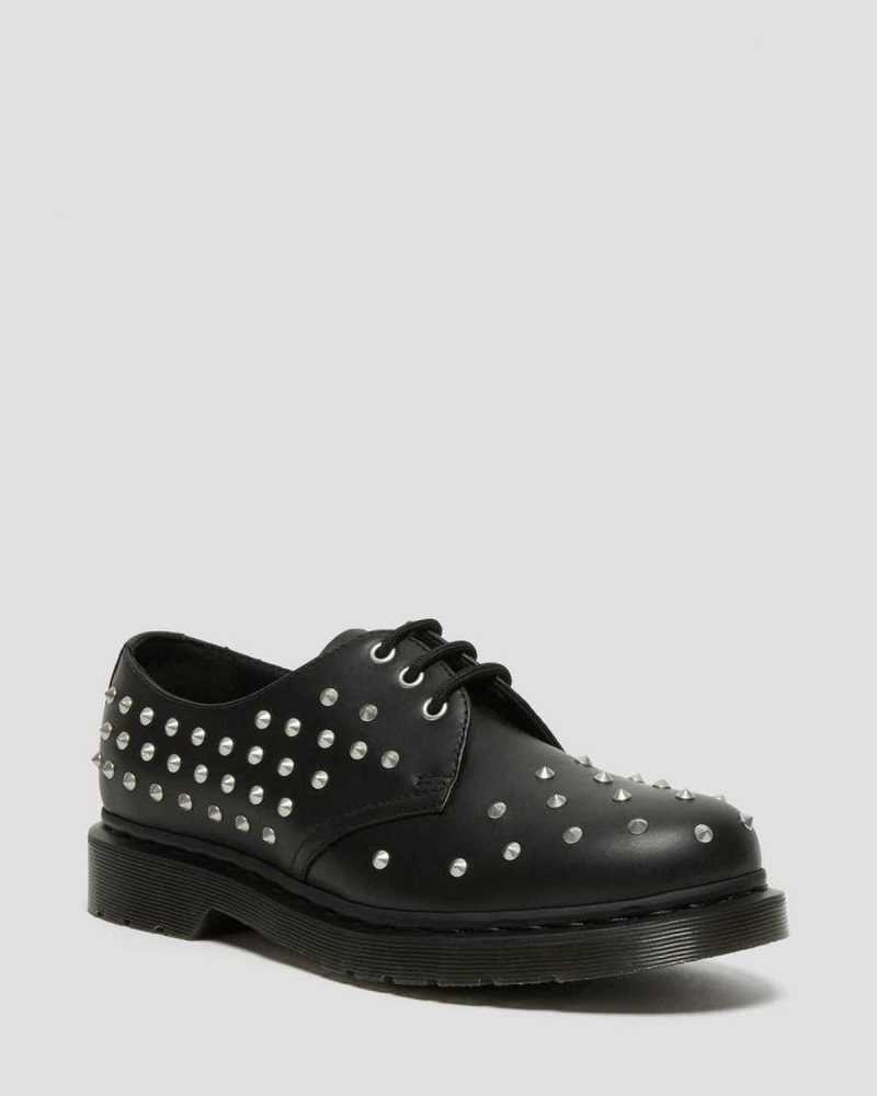 Dr Martens 1461 Stud Wanama Lær Oxford Shoes Originals Sko Herre Svarte | EFWRI7034