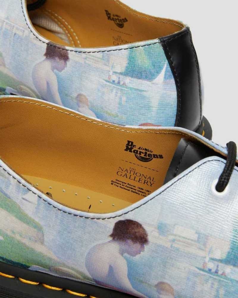 Dr Martens 1461 The National Gallery Seurat Oxford Shoes Originals Sko Herre Svarte | UVBRD3689