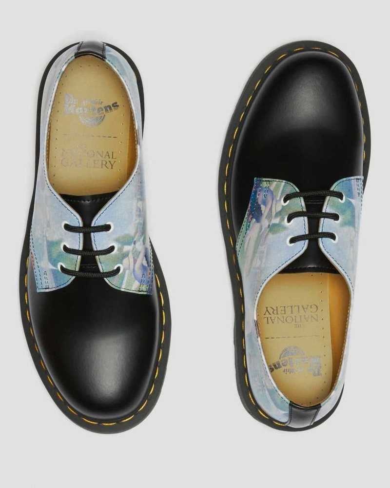 Dr Martens 1461 The National Gallery Seurat Oxford Shoes Originals Sko Herre Svarte | UVBRD3689