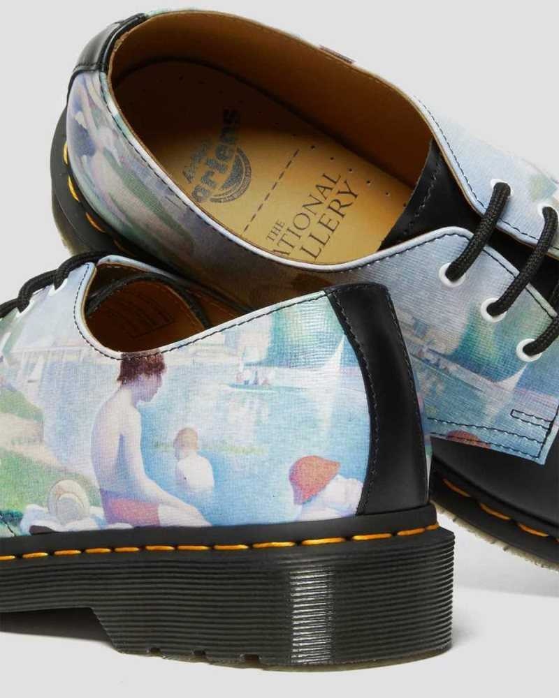 Dr Martens 1461 The National Gallery Seurat Oxford Shoes Originals Sko Dame Svarte | UELRF1459