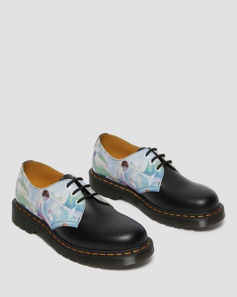 Dr Martens 1461 The National Gallery Seurat Oxford Shoes Originals Sko Dame Svarte | UELRF1459