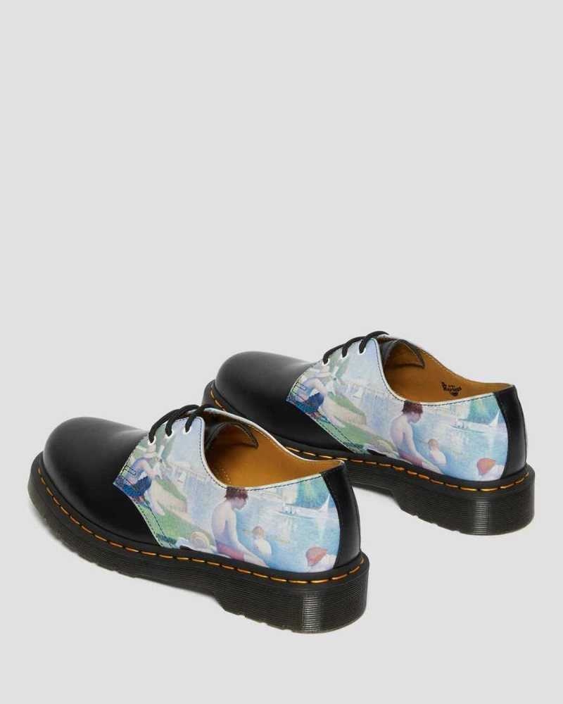 Dr Martens 1461 The National Gallery Seurat Oxford Shoes Originals Sko Dame Svarte | UELRF1459