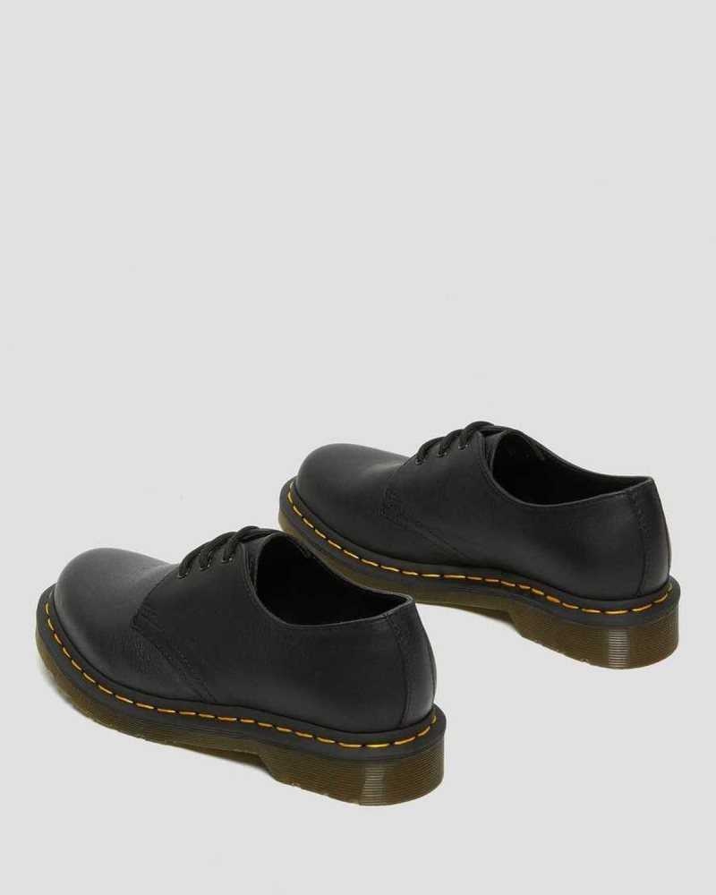 Dr Martens 1461 Virginia Lær Oxford Shoes Originals Sko Dame Svarte | QZJKR4862