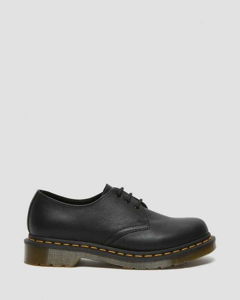 Dr Martens 1461 Virginia Lær Oxford Shoes Oxford Sko Dame Svarte | LYMNC0659