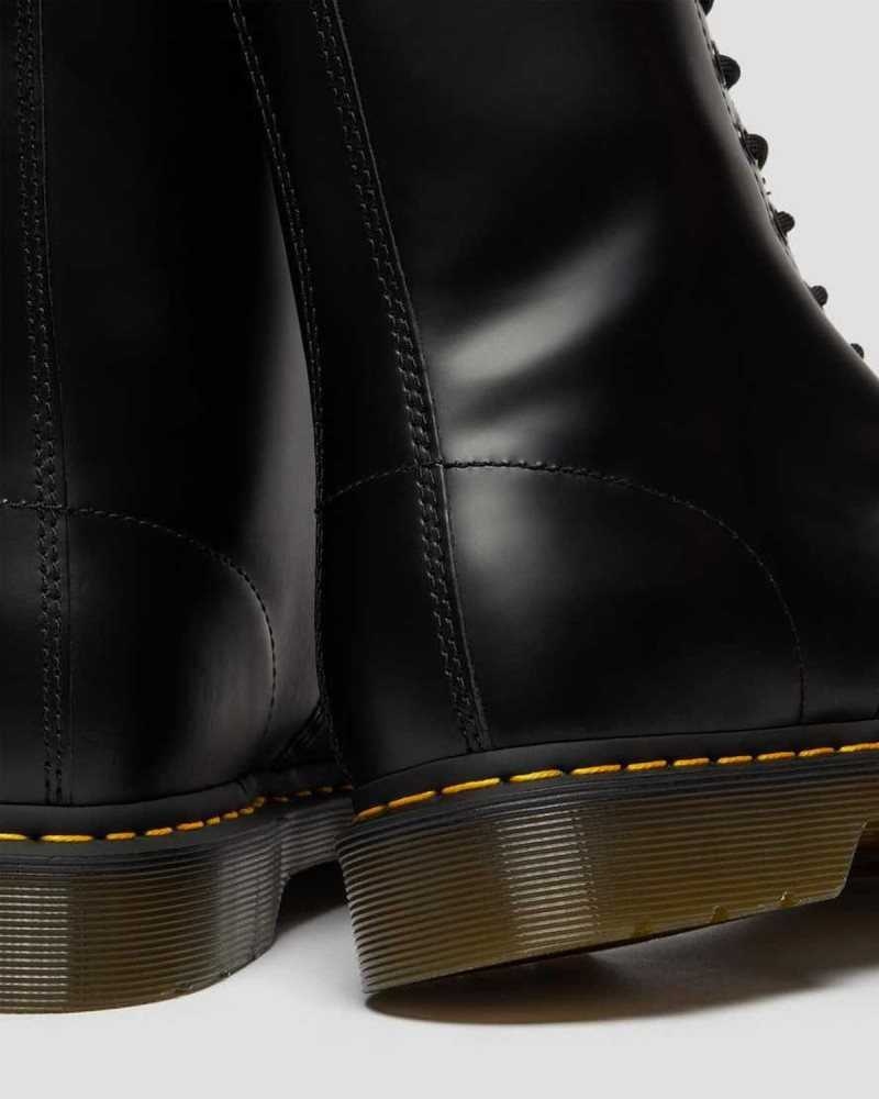 Dr Martens 1490 Smooth Lær Mid Calf Boots Støvler Herre Svarte | OSVLY3415