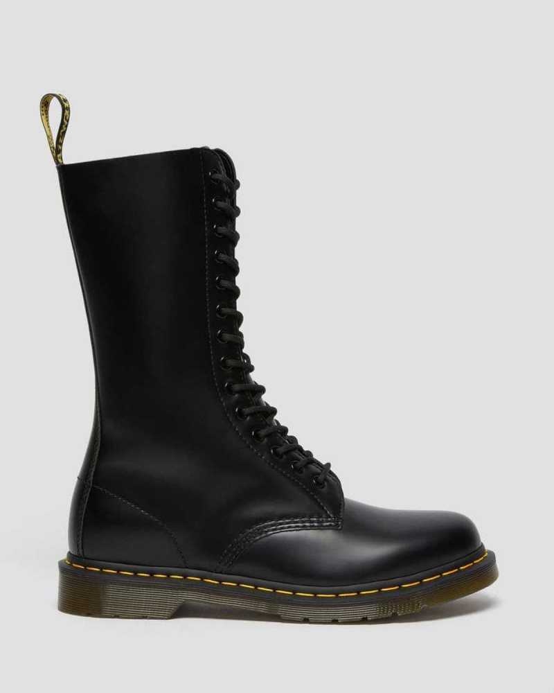 Dr Martens 1914 Smooth Lær Høye Boots Støvler Herre Svarte | LSTCR4261