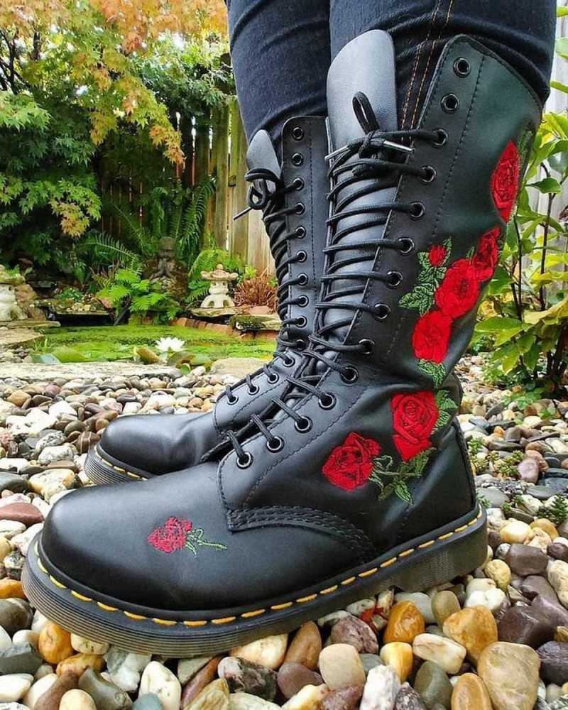 Dr Martens 1914 Vonda Lær Mid Calf Boots Støvler Dame Svarte | ISJDY5498