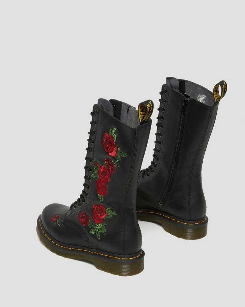 Dr Martens 1914 Vonda Lær Mid Calf Boots Støvler Dame Svarte | ISJDY5498