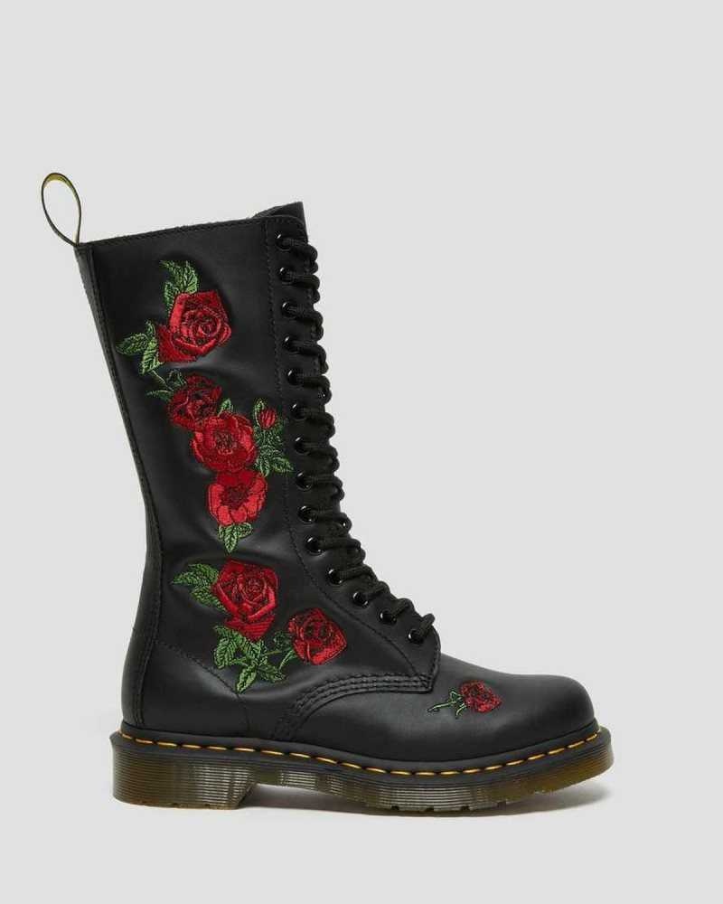 Dr Martens 1914 Vonda Lær Mid Calf Boots Støvler Dame Svarte | ISJDY5498