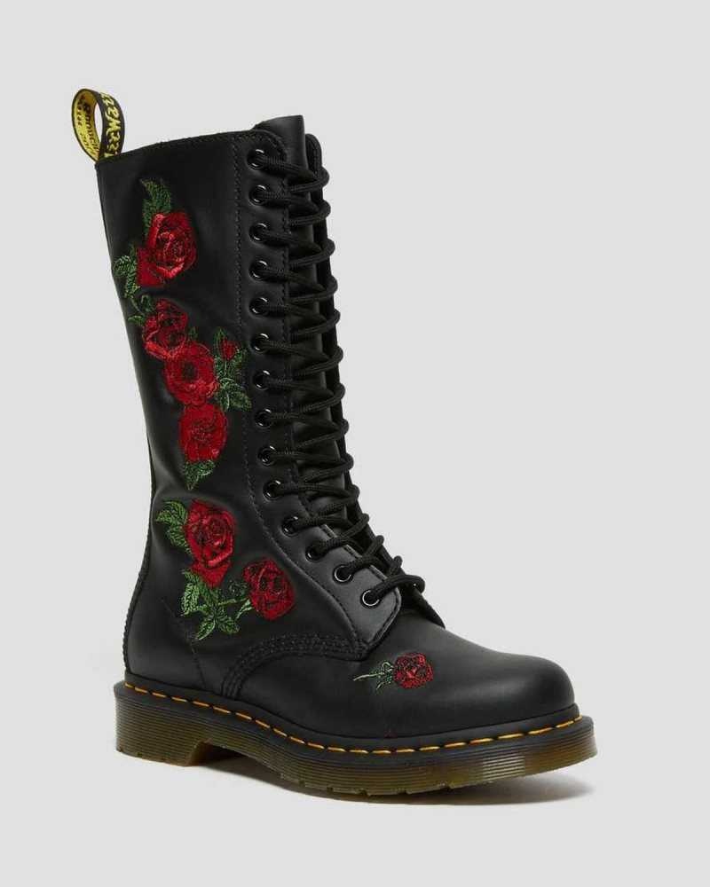 Dr Martens 1914 Vonda Lær Mid Calf Boots Støvler Dame Svarte | ISJDY5498