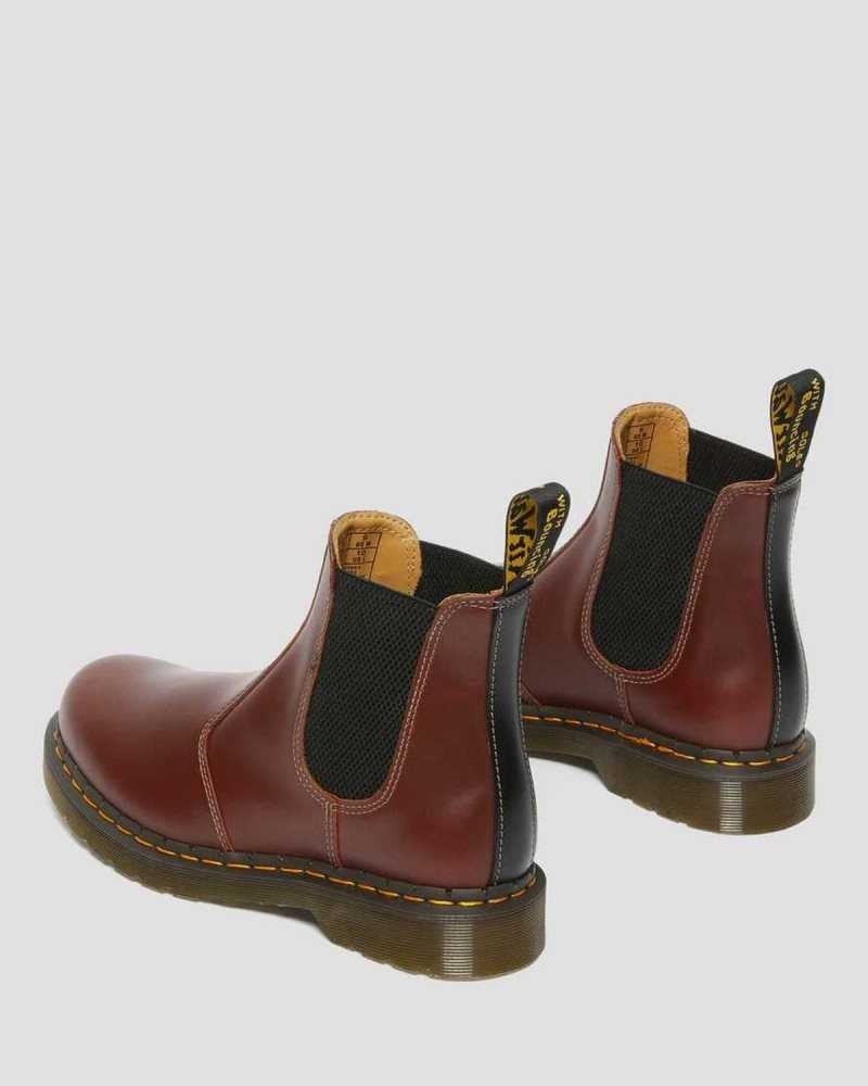 Dr Martens 2976 Abruzzo Lær Chelsea Boots Chelsea Støvler Herre Brune Svarte | DPJHF2159