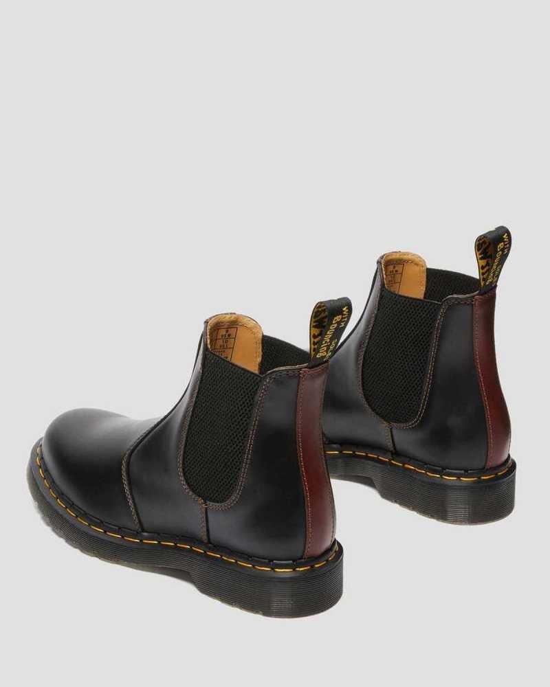 Dr Martens 2976 Abruzzo Lær Chelsea Boots Støvler Herre Svarte Brune | MVTXL7983