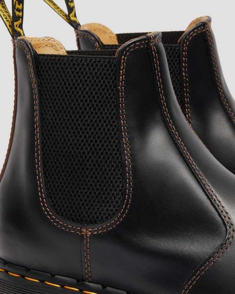 Dr Martens 2976 Abruzzo Lær Chelsea Boots Støvler Herre Svarte Brune | MVTXL7983