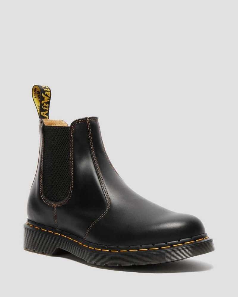 Dr Martens 2976 Abruzzo Lær Chelsea Boots Støvler Herre Svarte Brune | MVTXL7983