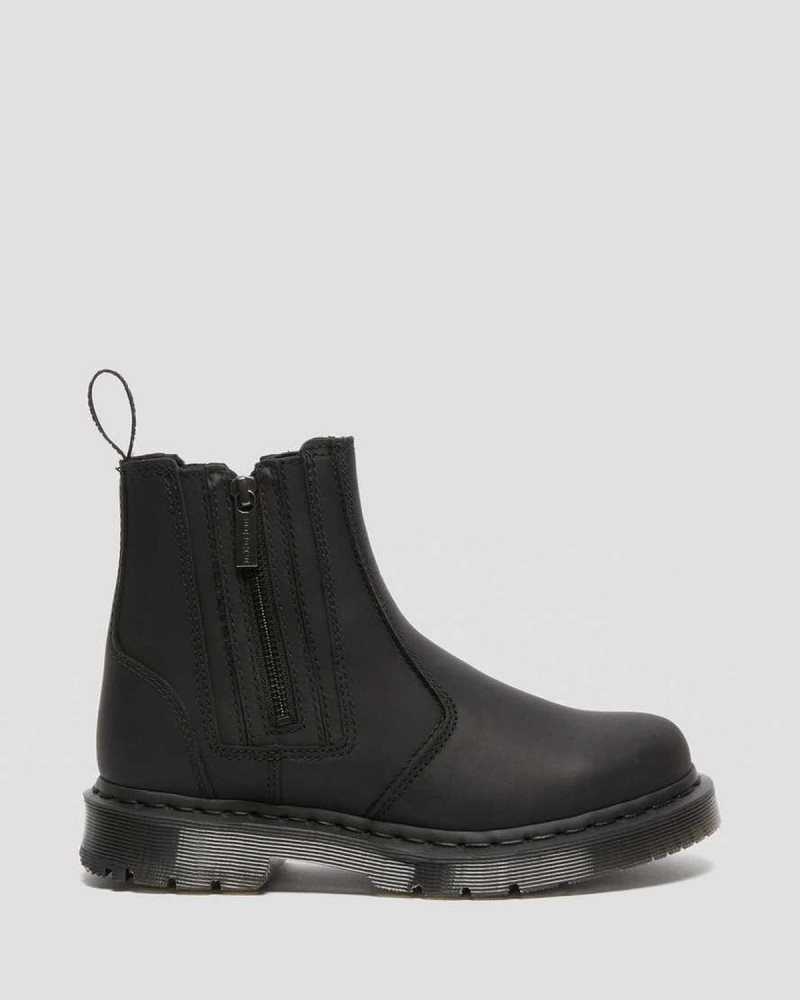 Dr Martens 2976 DM's Wintergrip Zip Chelsea Boots Støvler Dame Svarte | DKMAO9347