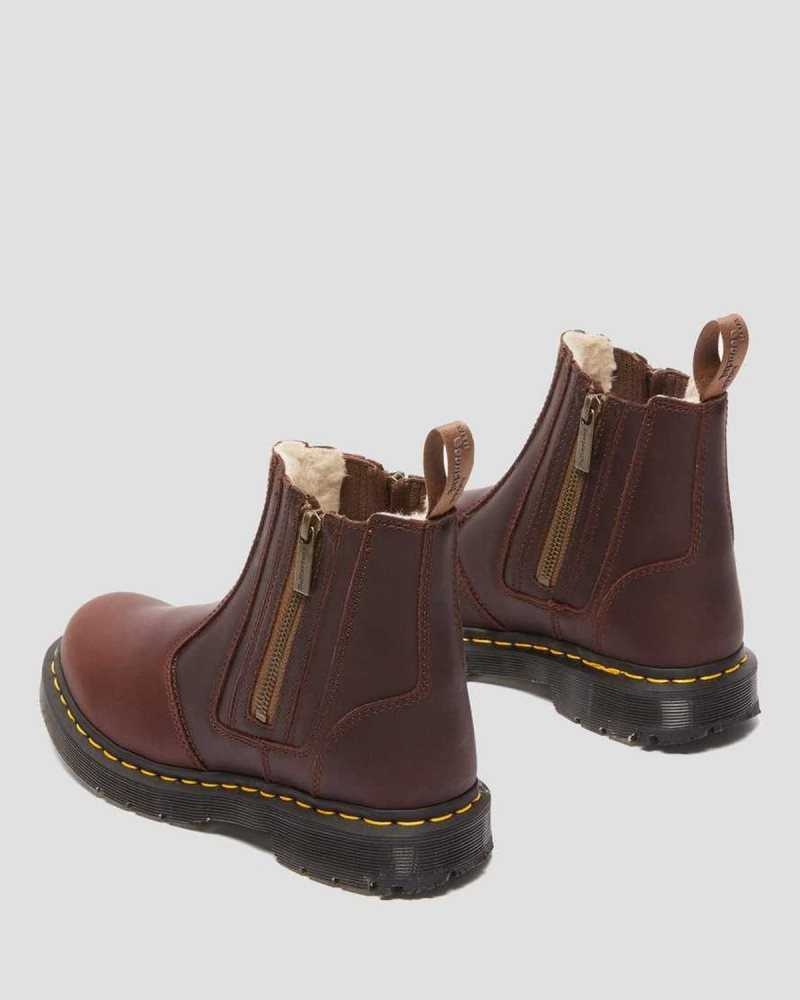 Dr Martens 2976 DM's Wintergrip Zip Chelsea Boots Chelsea Støvler Dame Brune | ZPELN5704