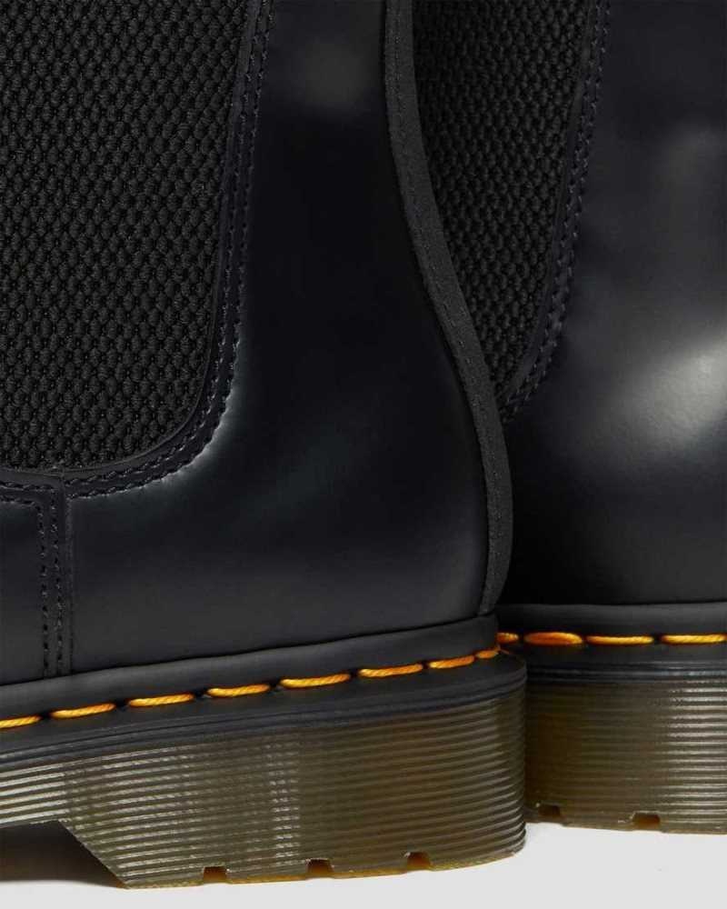 Dr Martens 2976 Guard Panel Lær Chelsea Boots Chelsea Støvler Dame Svarte | TJCEG5137