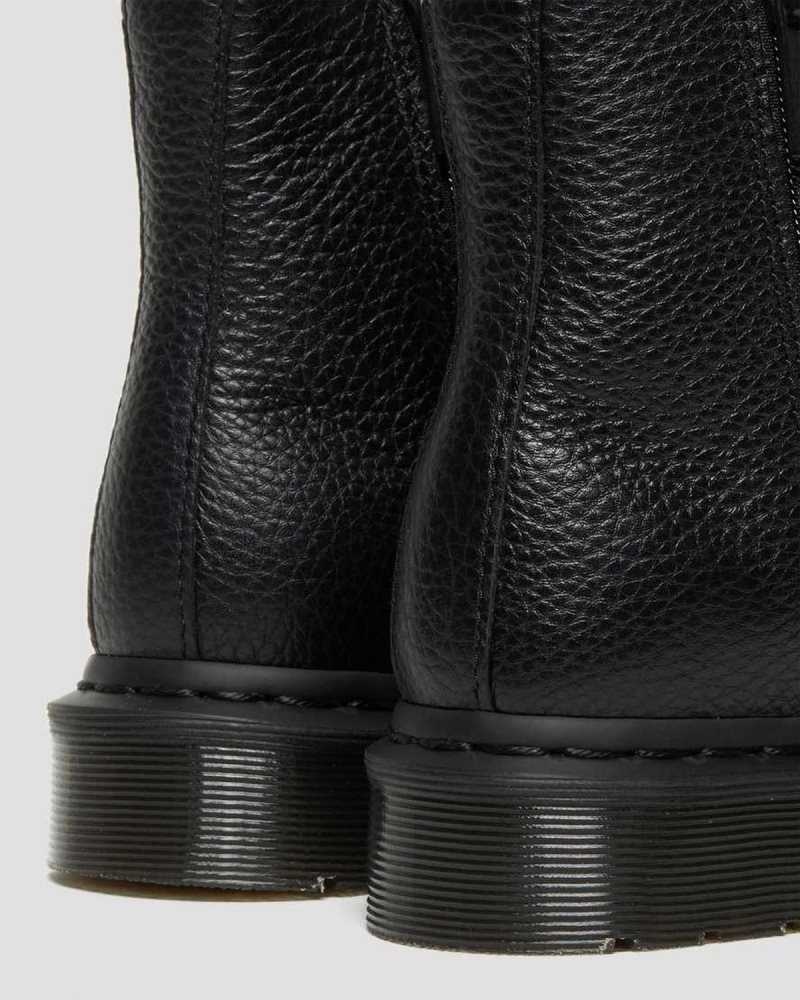 Dr Martens 2976 Lær Glidelås Chelsea Boots Chelsea Støvler Dame Svarte | QUMWV5682