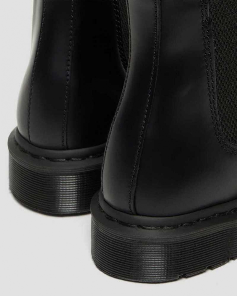 Dr Martens 2976 Mono Smooth Lær Chelsea Boots Støvler Dame Svarte | XKWBN3849