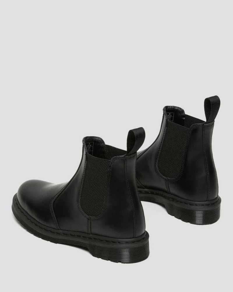 Dr Martens 2976 Mono Smooth Lær Chelsea Boots Støvler Dame Svarte | XKWBN3849