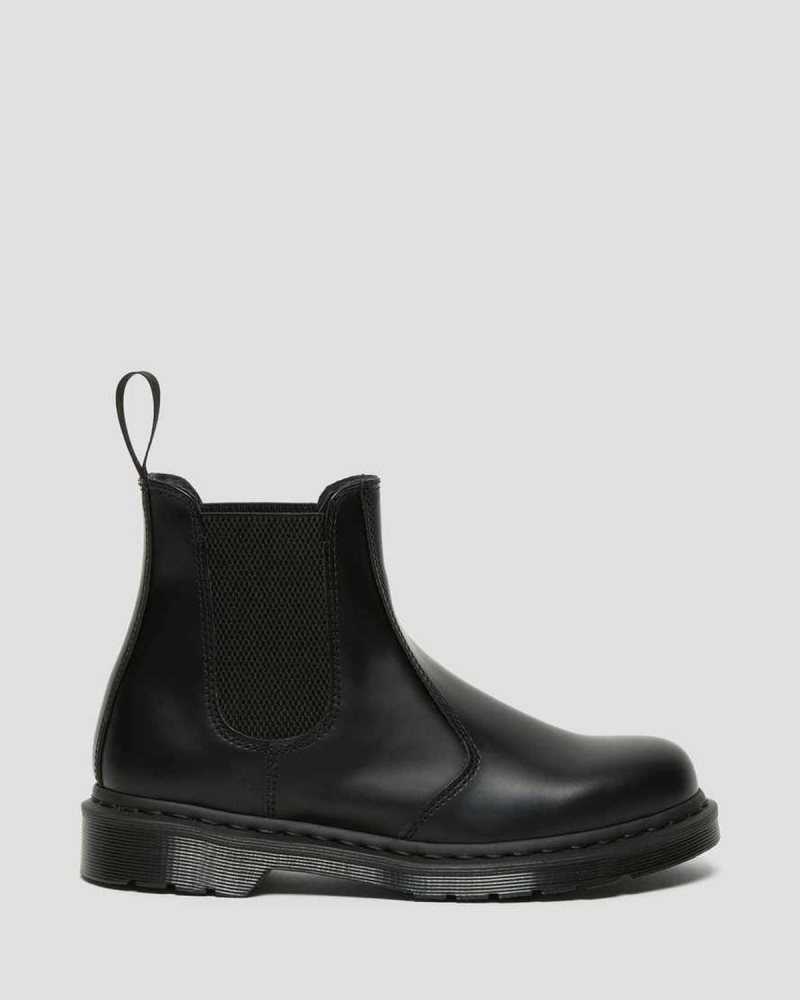 Dr Martens 2976 Mono Smooth Lær Chelsea Boots Støvler Dame Svarte | XKWBN3849