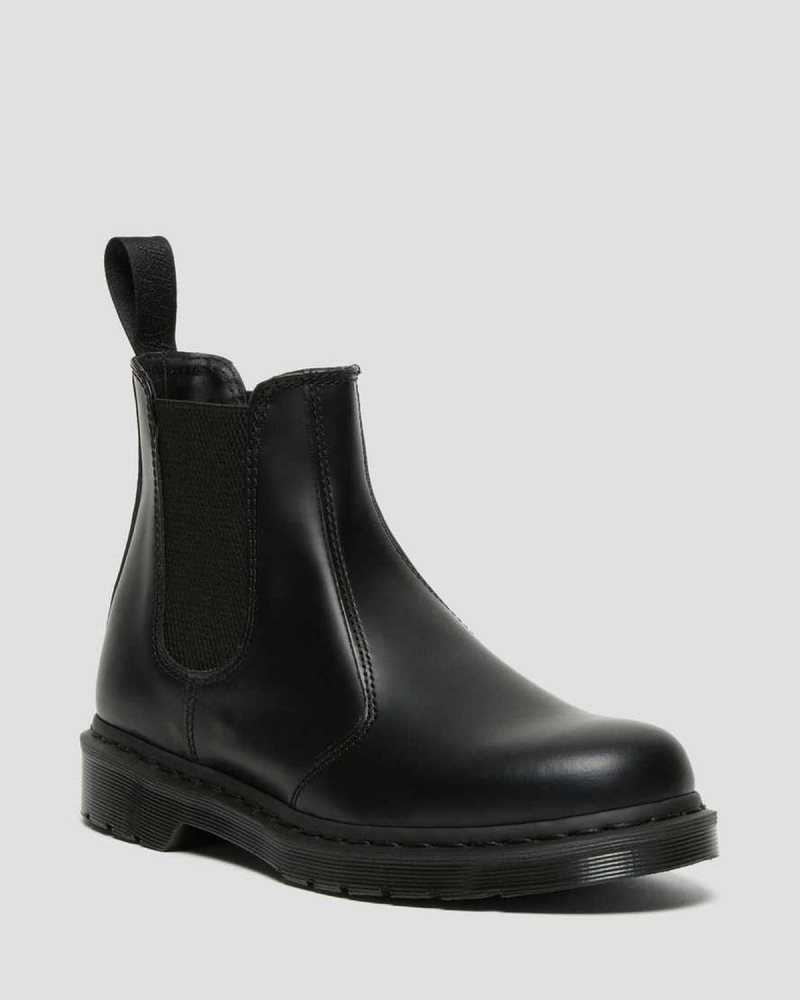 Dr Martens 2976 Mono Smooth Lær Chelsea Boots Chelsea Støvler Dame Svarte | HUSKC6857