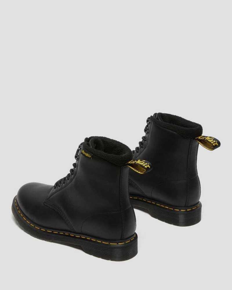 Dr Martens 2976 Pascal Warmwair Lær Blonder Up Boots Støvler Herre Svarte | NTSHQ0195